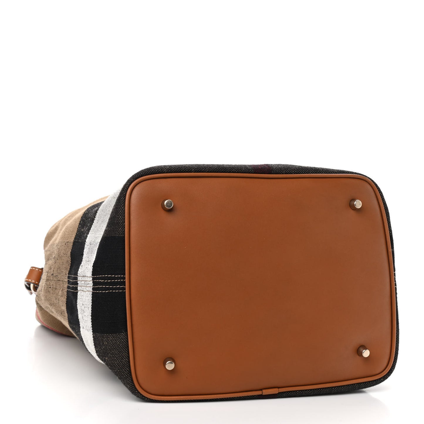 Canvas Mega Check Medium Ashby Hobo Saddle Brown