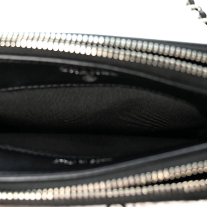 Chanel Sequin Lambskin Summer Night Clutch With Chain  Black Silver 5 of 12