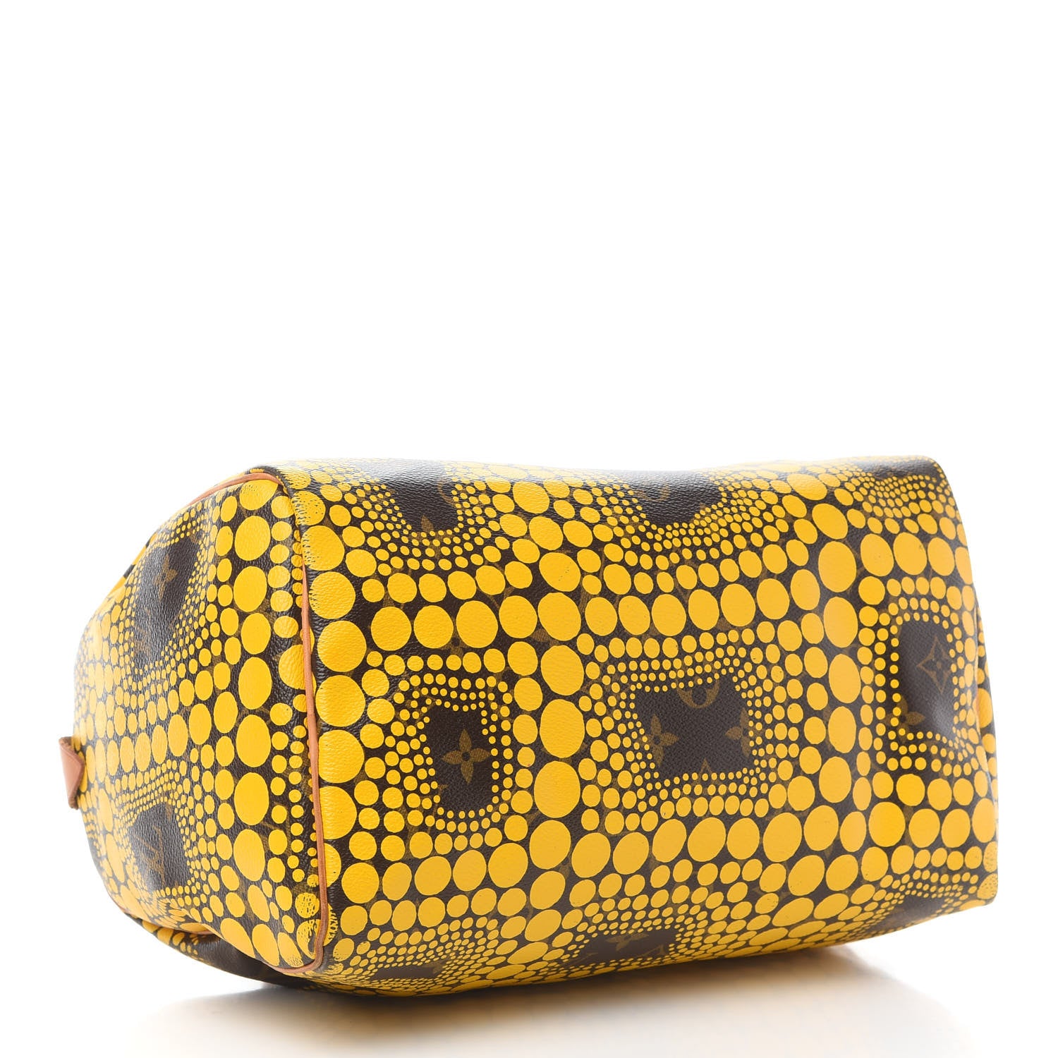 Louis Vuitton Monogram Kusama Town Speedy 30 Yellow 3 of 11