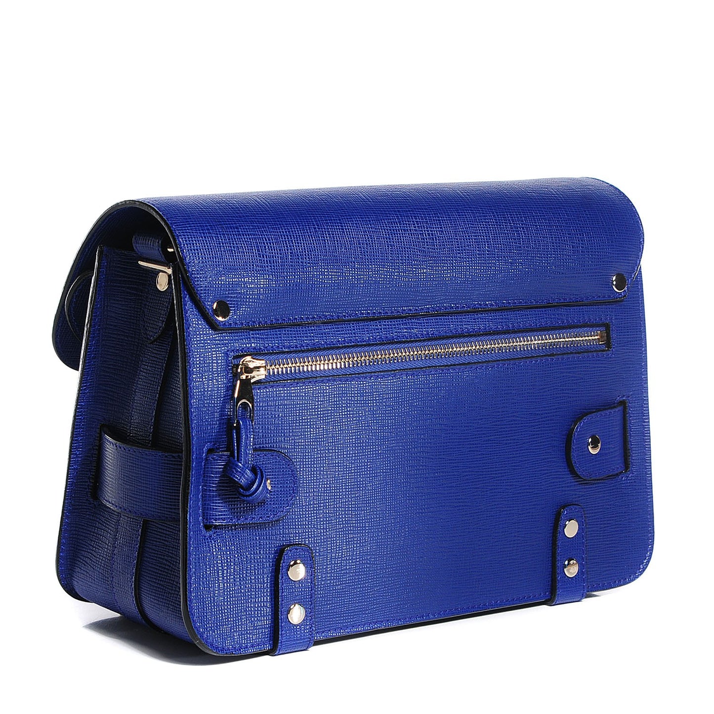Textured Leather Mini PS11 Classic Shoulder Bag Ultramarine
