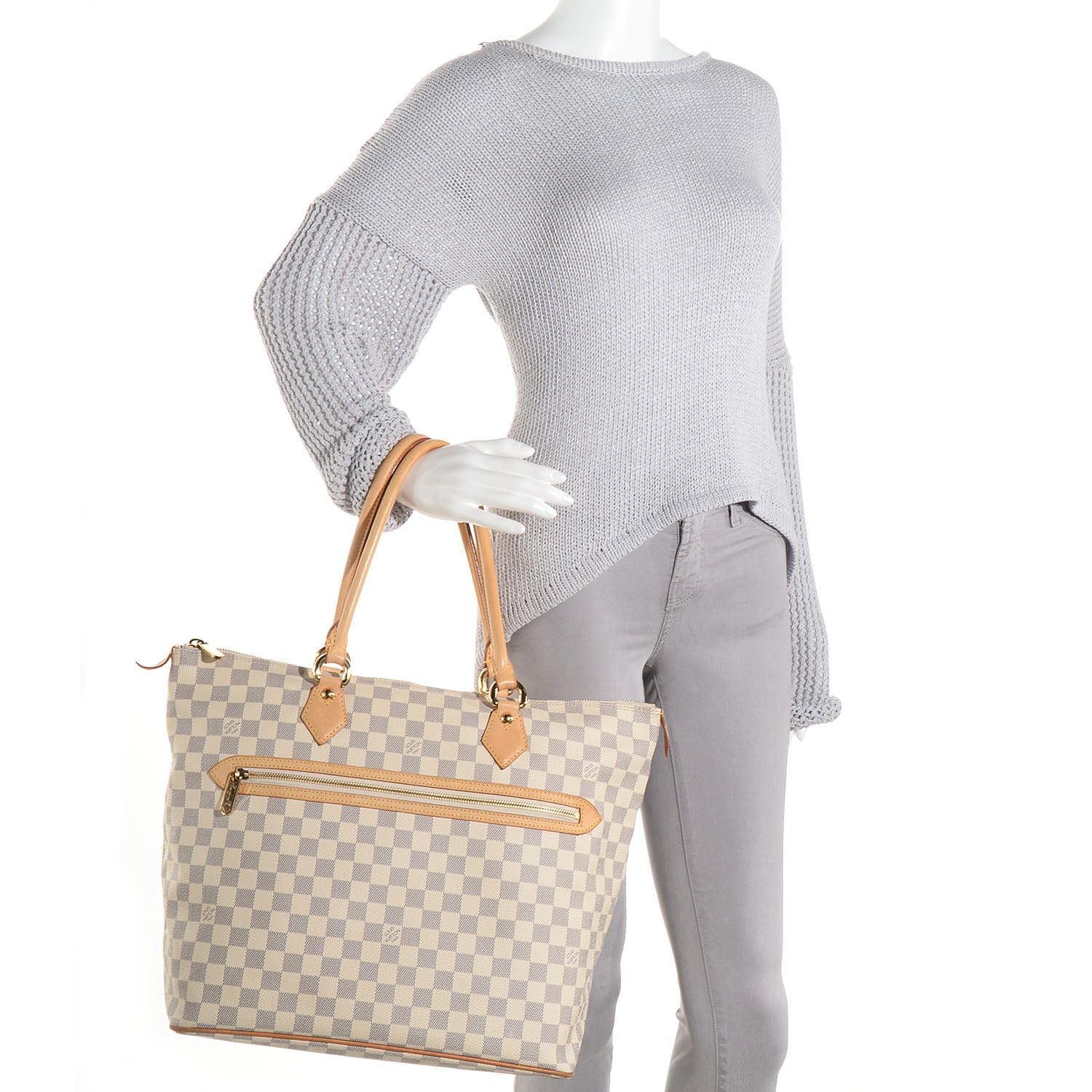 Louis Vuitton Damier Azur Saleya GM 2 of 7