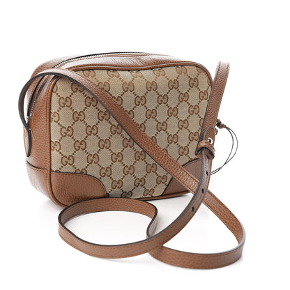 Gucci Monogram Mini Bree Messenger Bag Beige Tabacco 3 of 10
