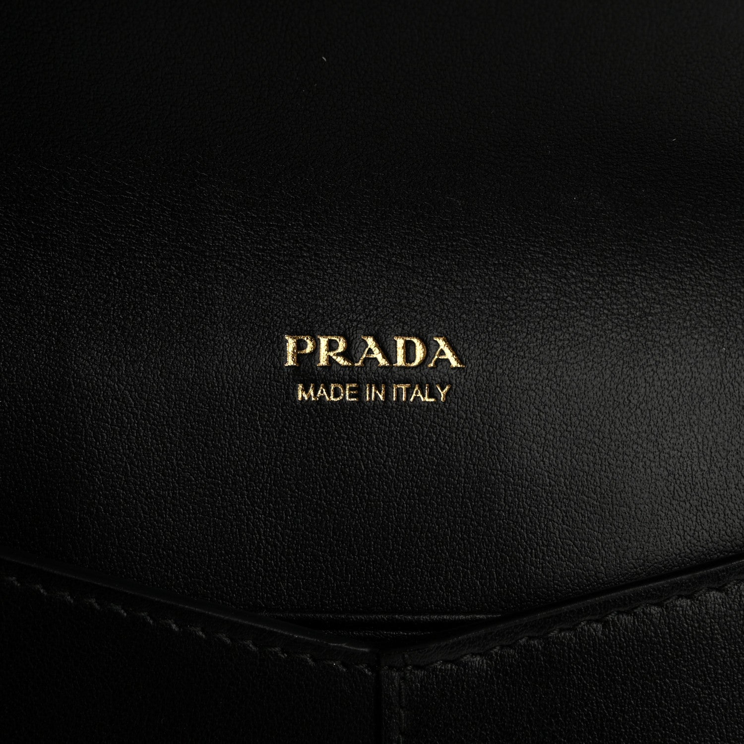 Prada Saffiano City Calfskin Envelope Wallet Black 6 of 9