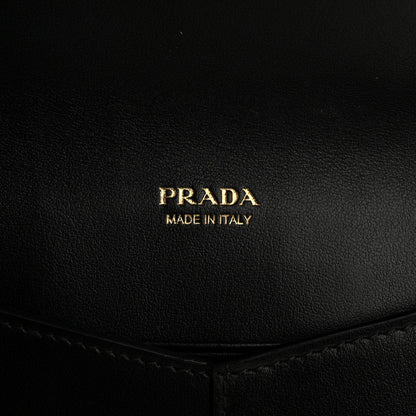 Prada Saffiano City Calfskin Envelope Wallet Black 6 of 9