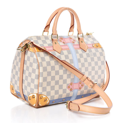 Louis Vuitton Damier Azur Summer Trunks Speedy Bandouliere 30 4 of 11