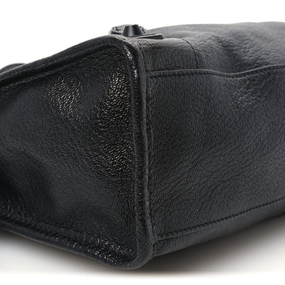 Balenciaga Chevre Black Metallic Edge Hardware S City Black 10 of 11