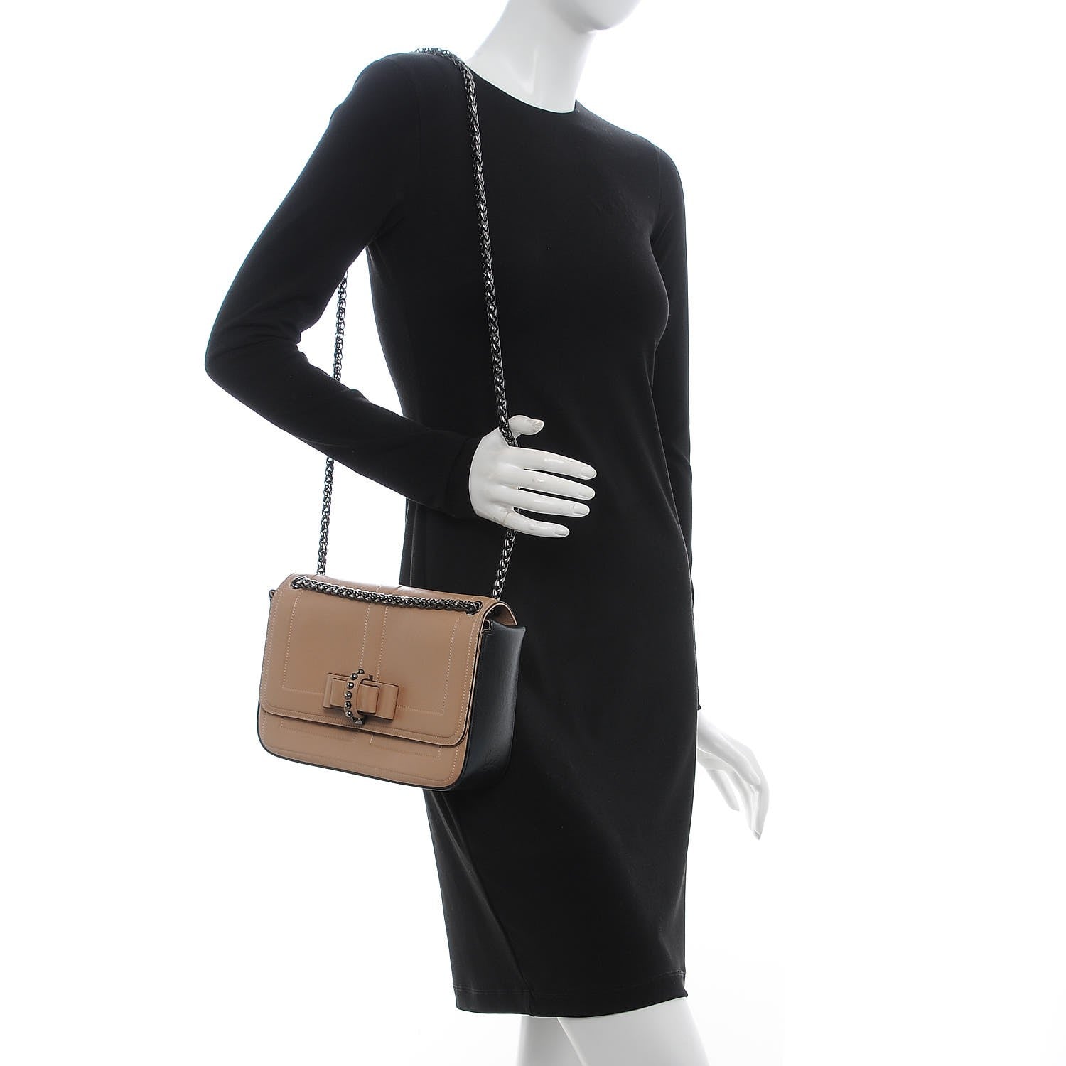 Christian Louboutin Sotto Pelle Sweet Charity Shoulder Bag Neutral 2 of 6