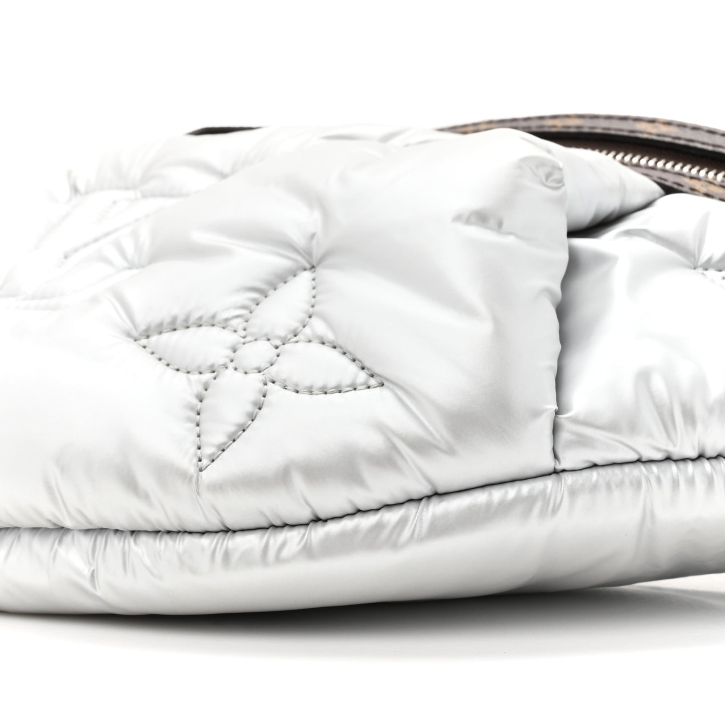 Econyl Monogram Pillow BumBag Silver