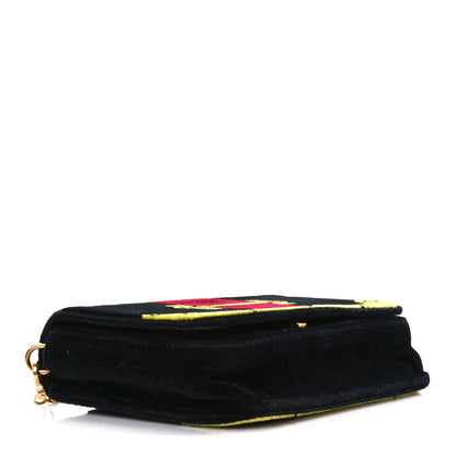 Prada Velvet Cahier Belt Bag Black 4 of 10