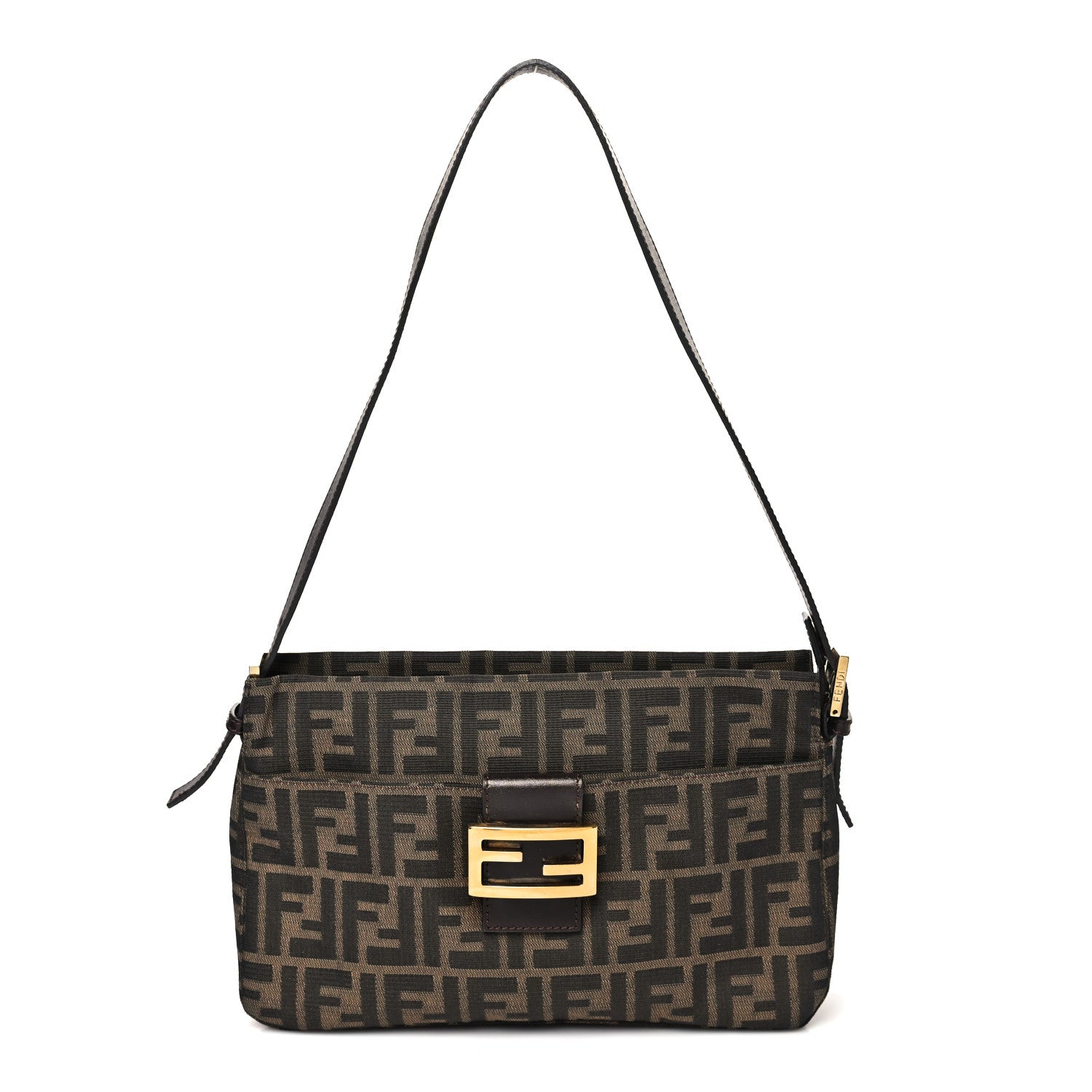 Fendi Zucca Shoulder Bag Tobacco 1 of 9