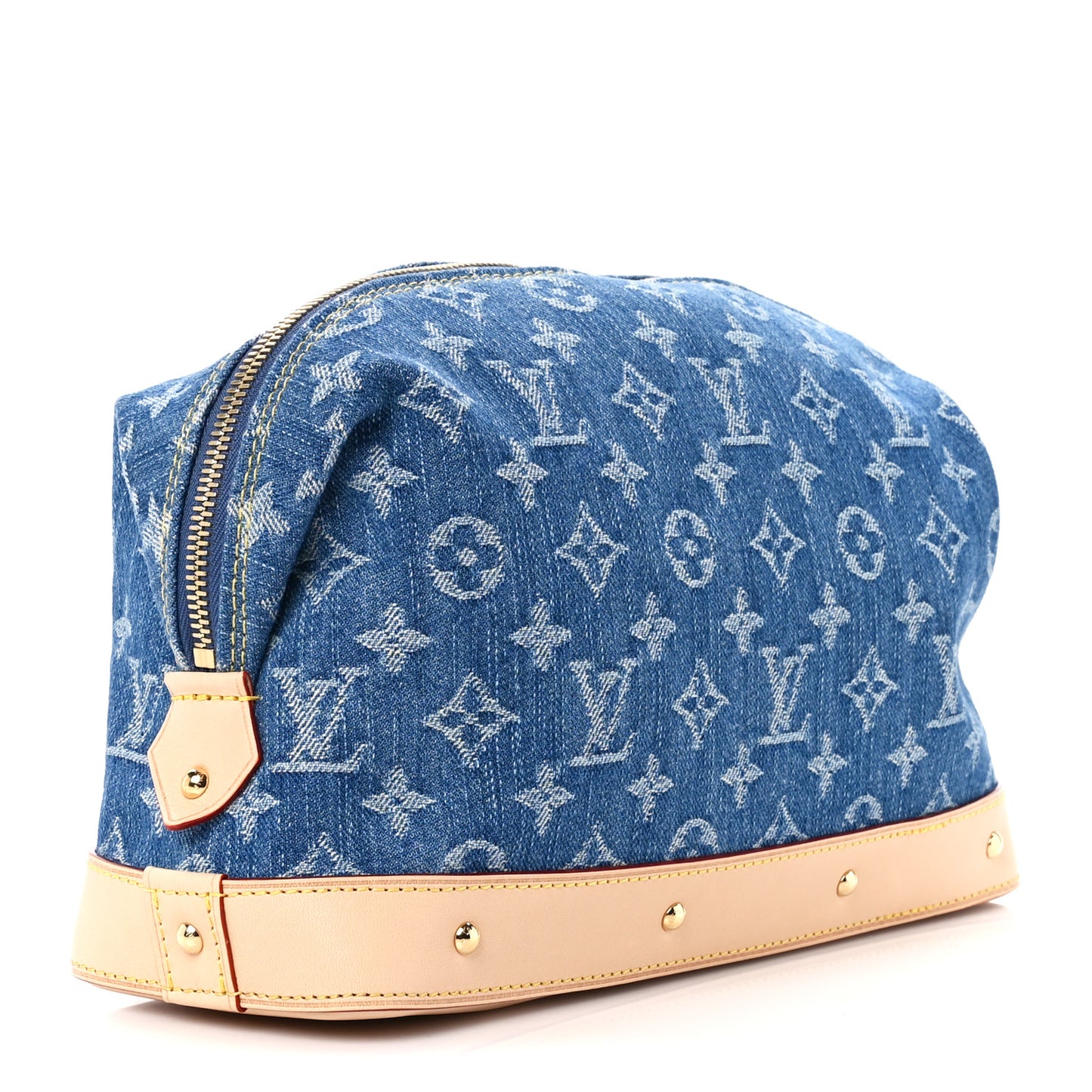 Monogram Denim Pochette Cosmetique GM Denim Blue