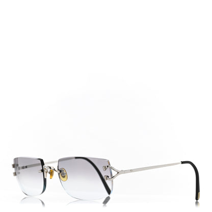Cartier Metal Rimless C Decor Sunglasses Grey 1 of 7