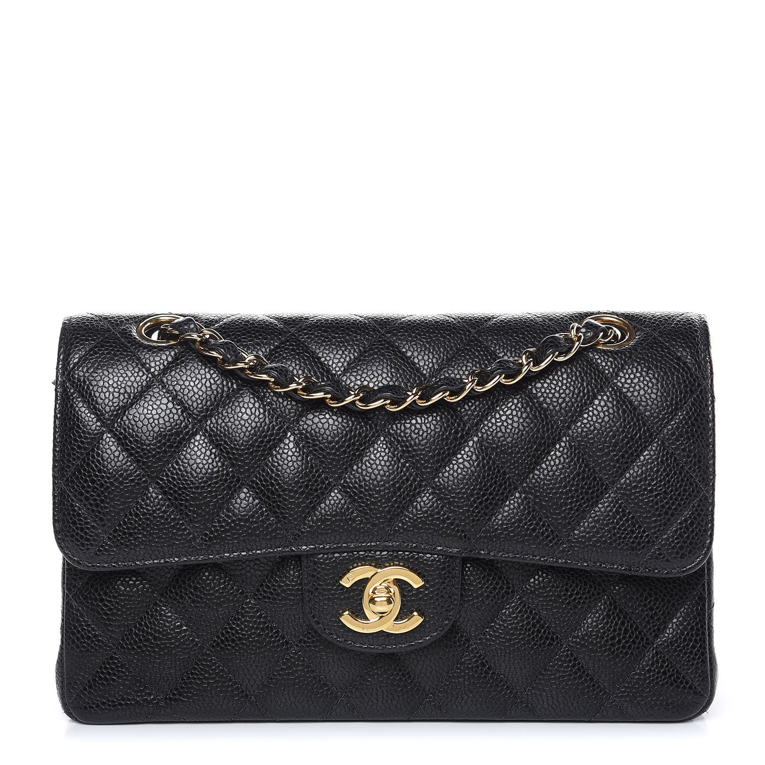 Chanel Caviar Quilted Small Double Flap Black 1 of 13