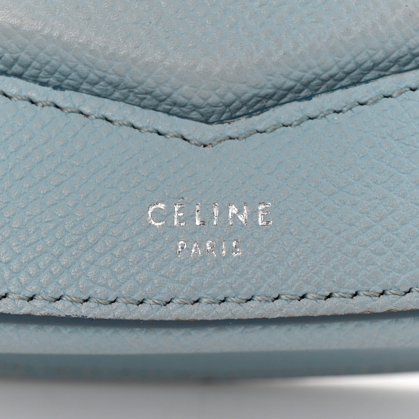 Grained Calfskin Small Trotteur Pale Blue