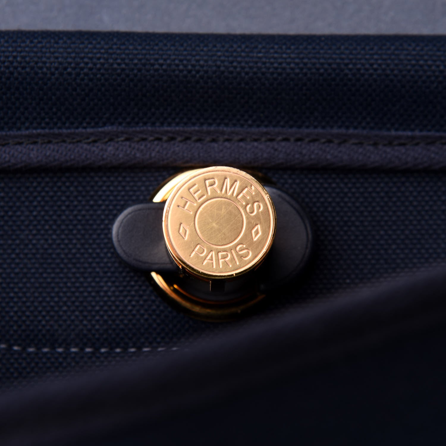 Hermes Military Toile Vache Hunter Herbag Zip 39 MM Bleu Indigo 6 of 19