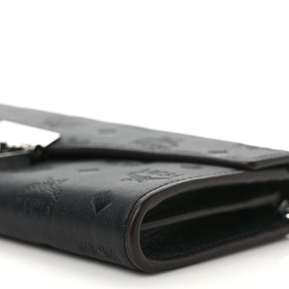 MCM Calfskin Ottomar Large Patricia Wallet On Chain Black 8 of 10