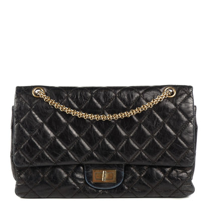 Chanel Glazed Calfskin Quilted 2.55 Reissue 226 Flap Black 1 of 8