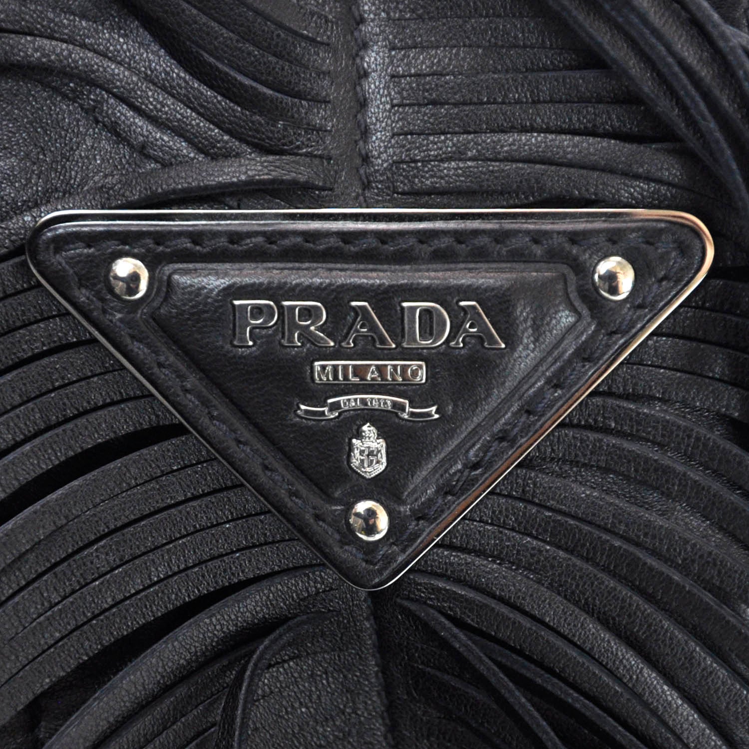Prada Fringe Hobo Black 7 of 11