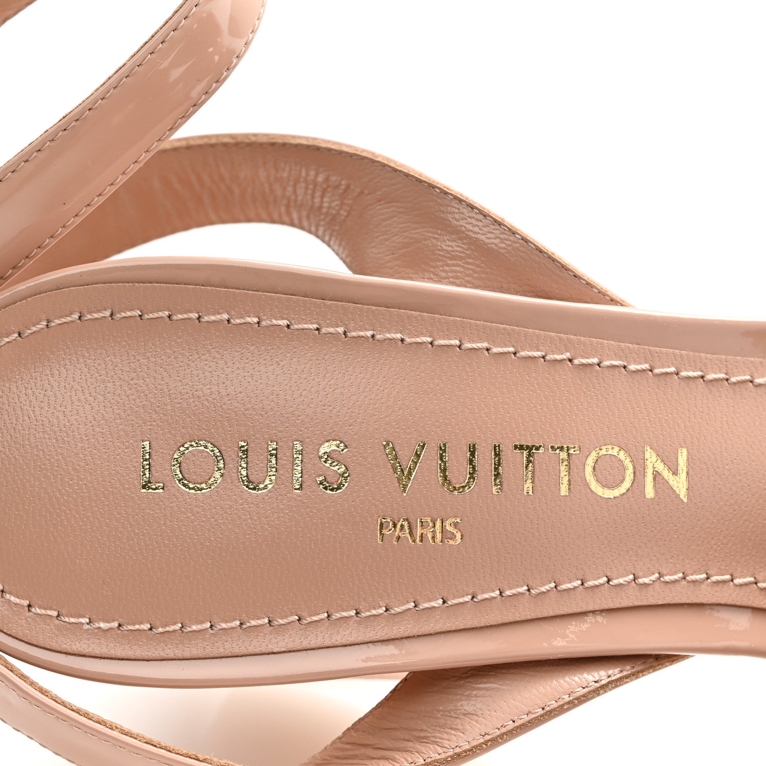 Louis Vuitton Patent Calfskin Shake Sandals 39 Nude Pink 8 of 9