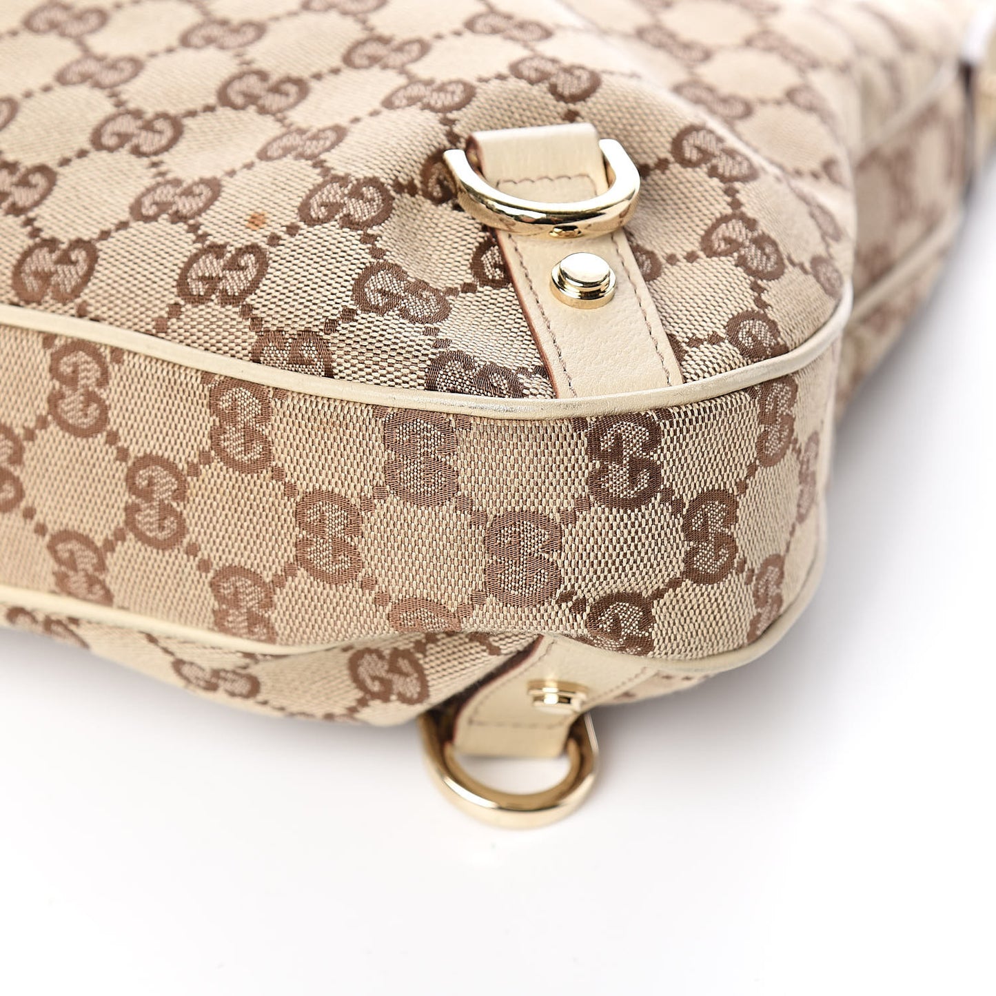 Monogram Large Abbey D Ring Hobo Off White