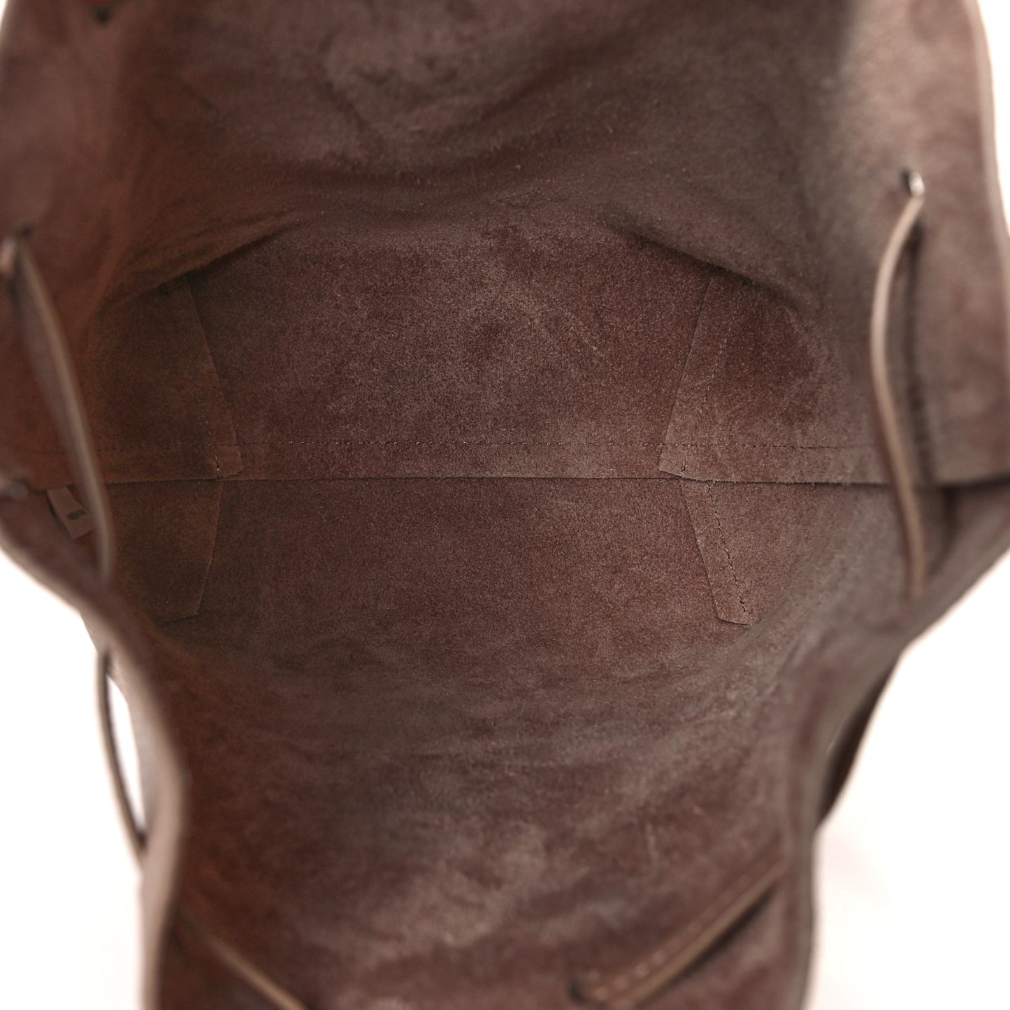Pebbled Calfskin Soft Mini Bucket Bag Biscotto