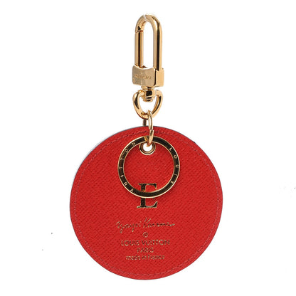 Louis Vuitton Monogram Kusama Pumpkin Dots Key Holder Red 3 of 4