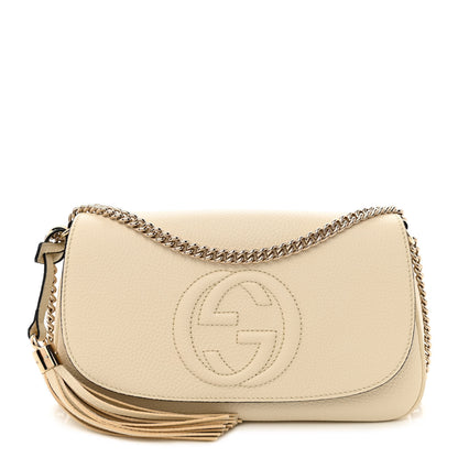 Gucci Cellarius Calfskin Medium Soho Flap Crossbody Ivoire 1 of 10