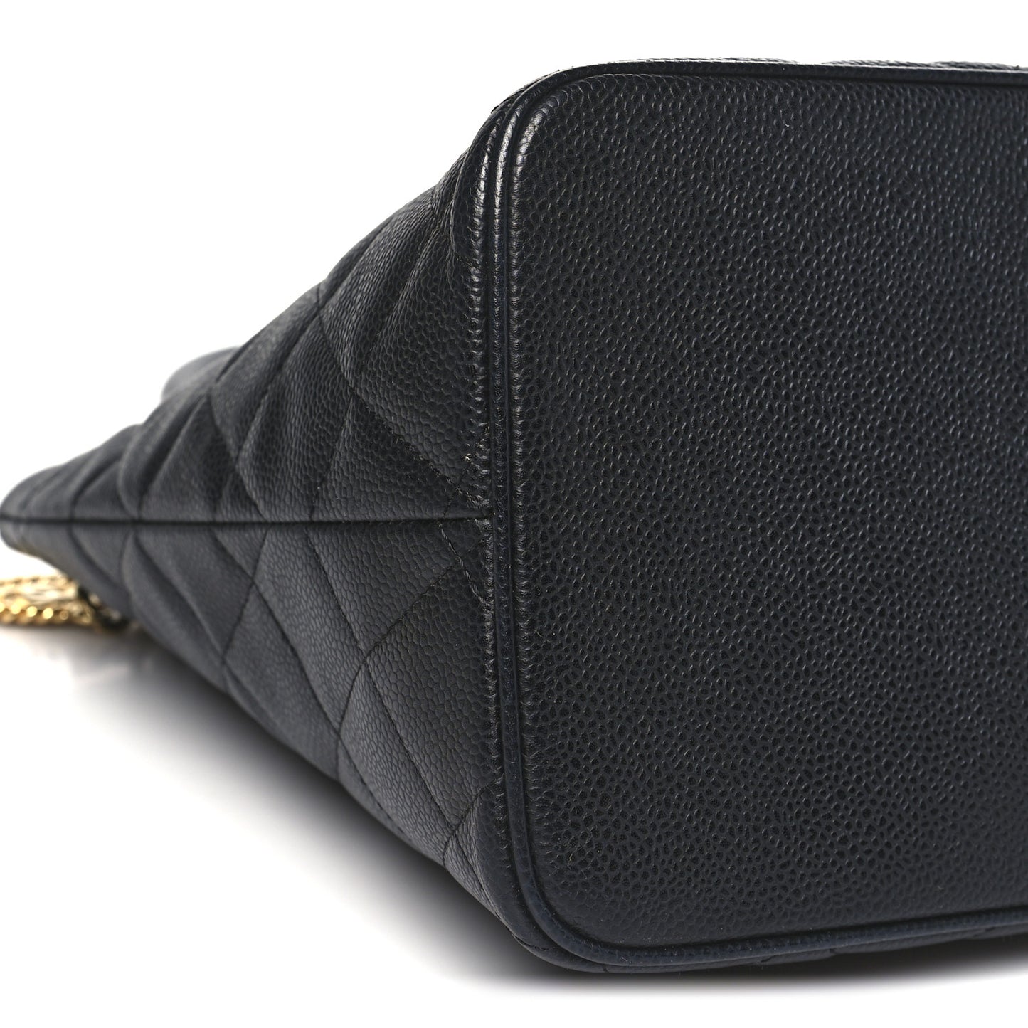 Caviar Quilted Medallion Tote Black