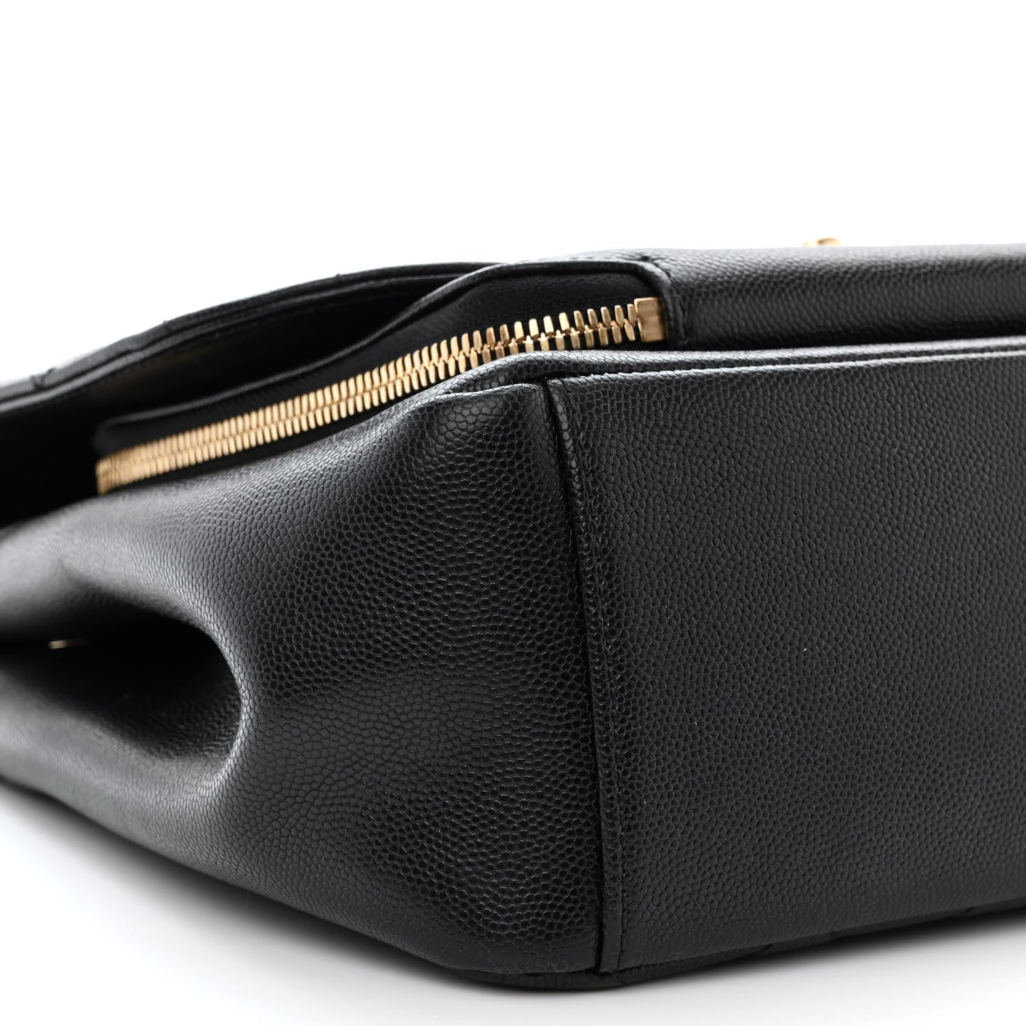 Caviar Quilted Large Business Affinity Flap Black