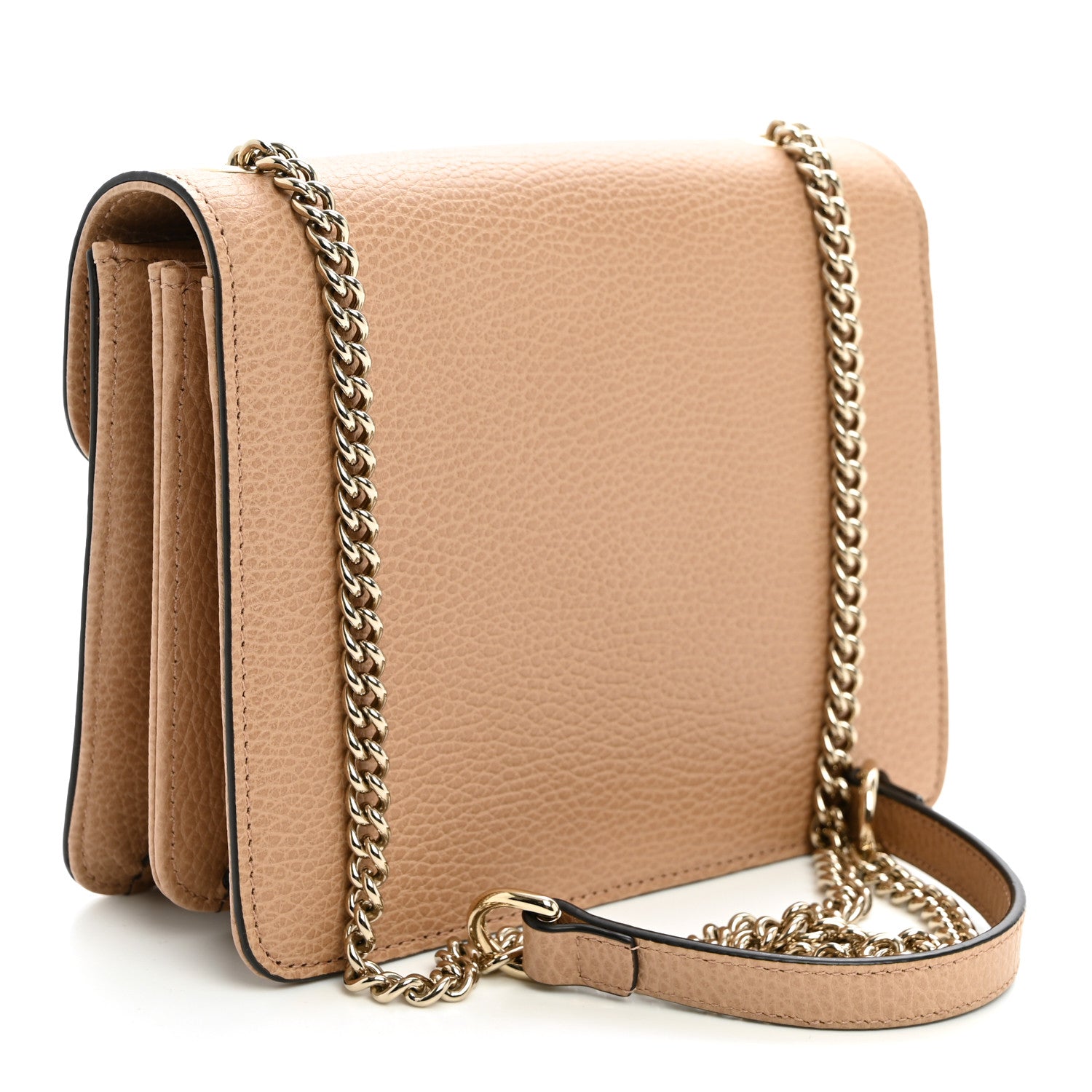 Gucci Dollar Calfskin Small Interlocking G Shoulder Bag Camelia 3 of 10