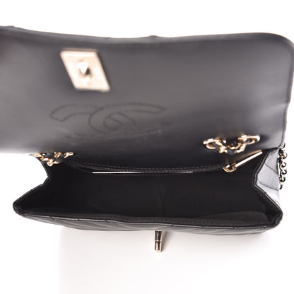 Chanel Calfskin Chevron Quilted Mini Statement Flap Black 6 of 9