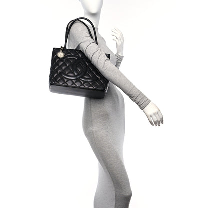 Chanel Caviar Quilted Medallion Tote Black 2 of 10
