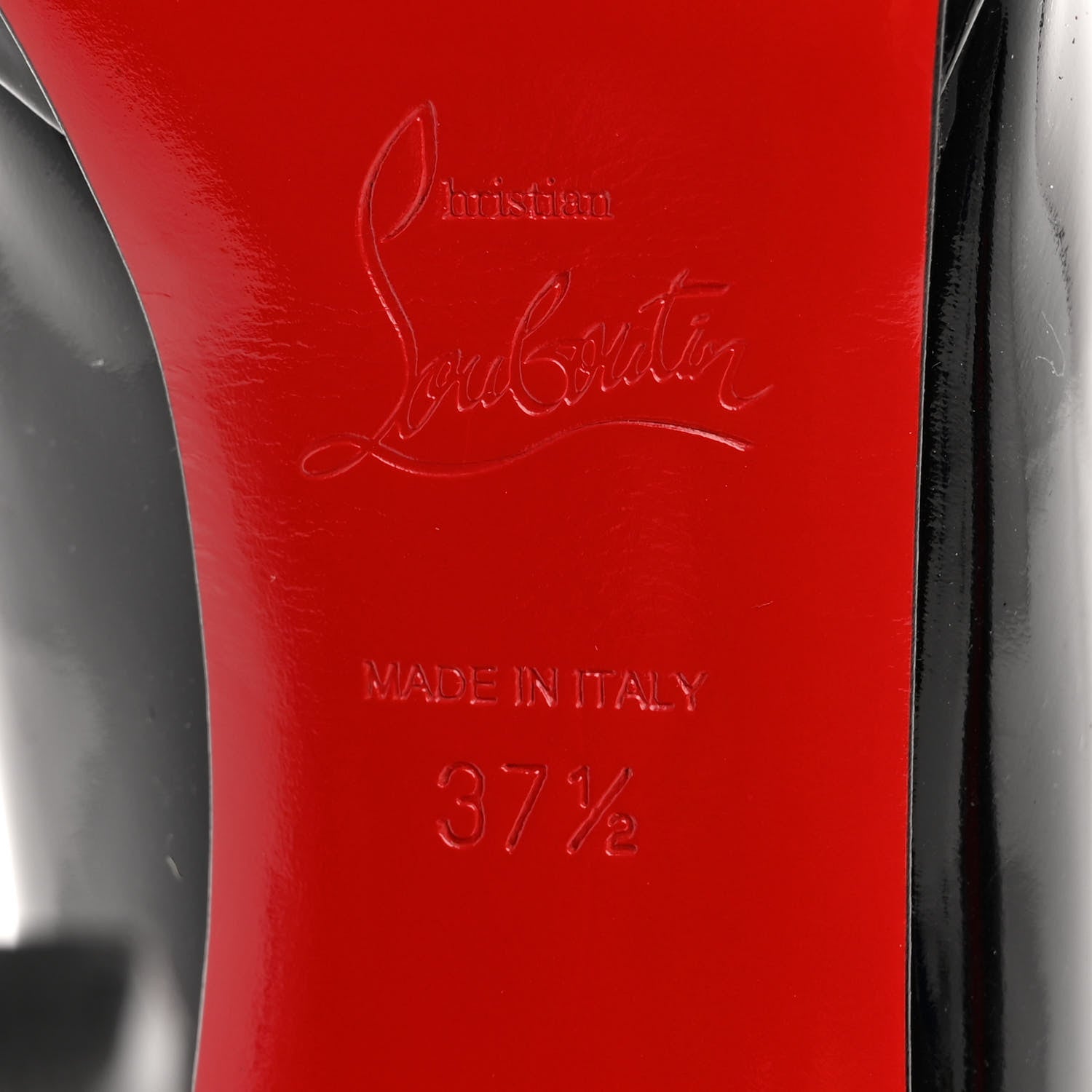 Christian Louboutin Patent Dolly 85 Pumps 37.5 Black 8 of 11