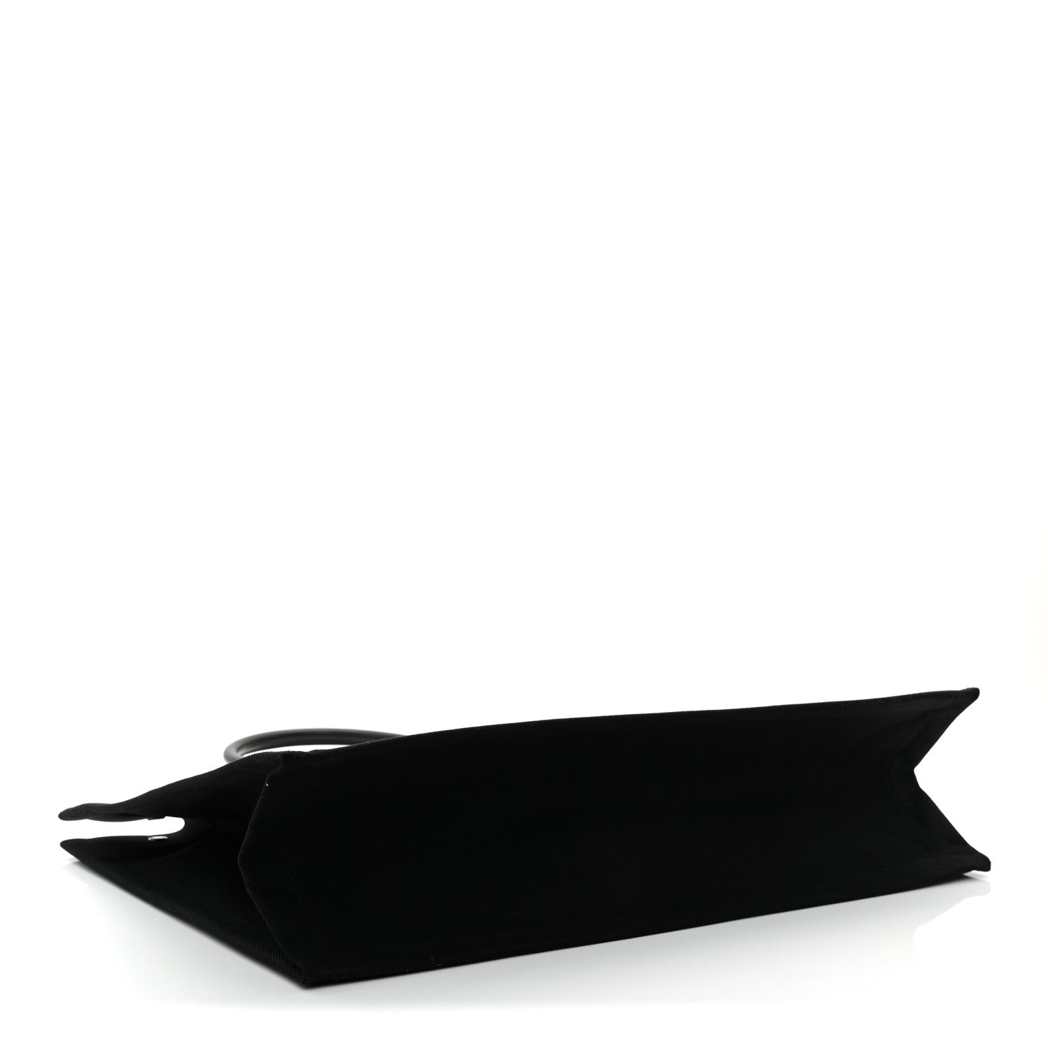 Saint Laurent Linen Calfskin Rive Gauche Tote Black 4 of 10