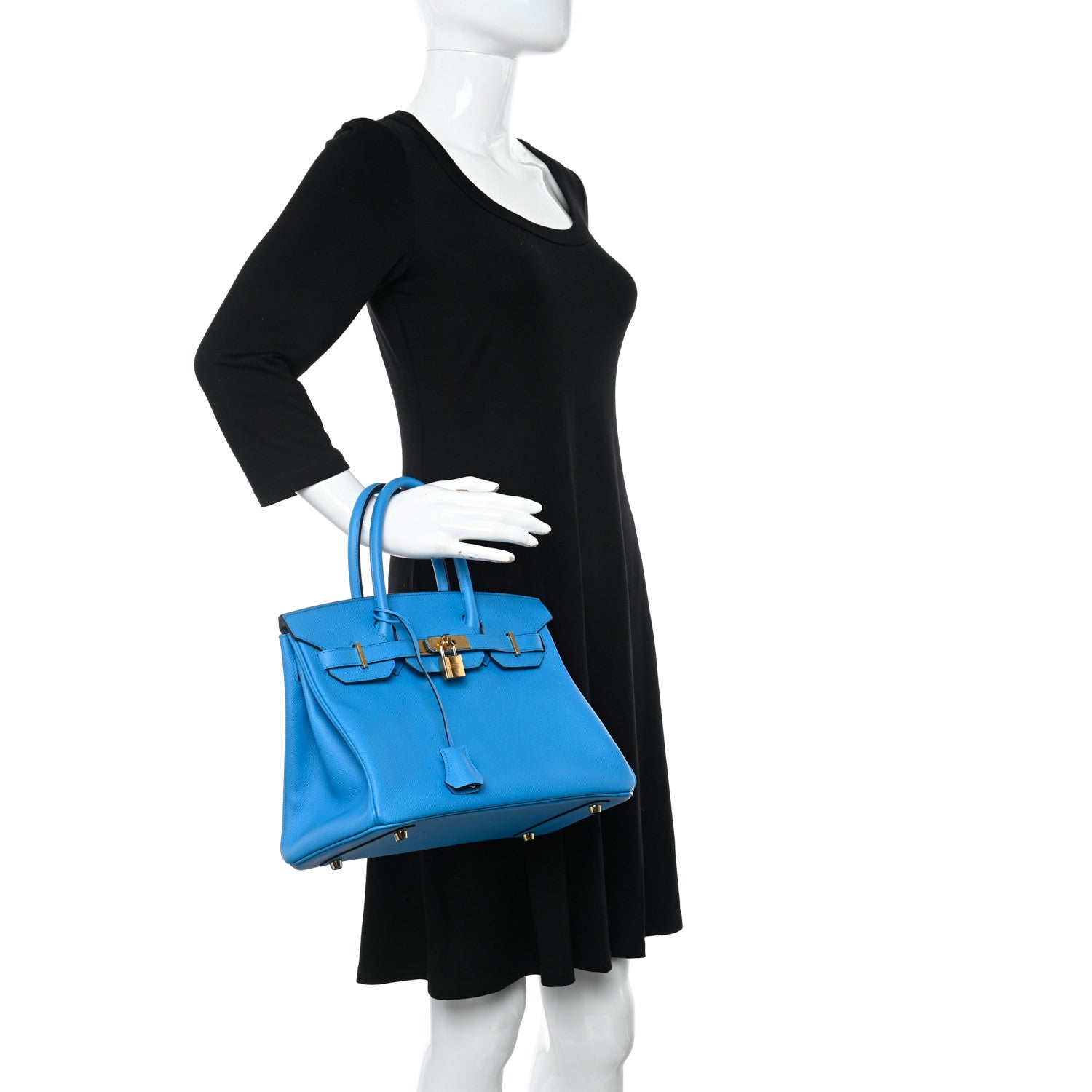Hermes Epsom Birkin 30 Bleu Frida 2 of 13