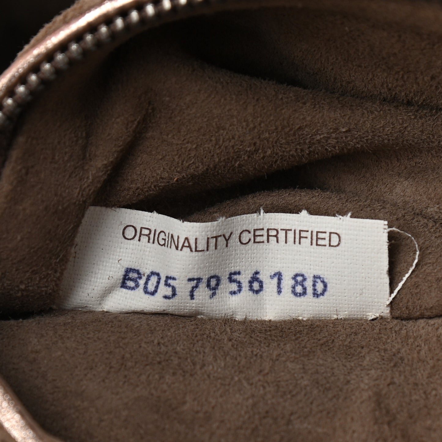 Metallic Grosgrain Intrecciato Nodini Crossbody Messenger Copper