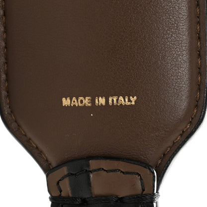 Fendi Calfskin FF 1974 Embossed Mini Strap You Maya Black 3 of 5