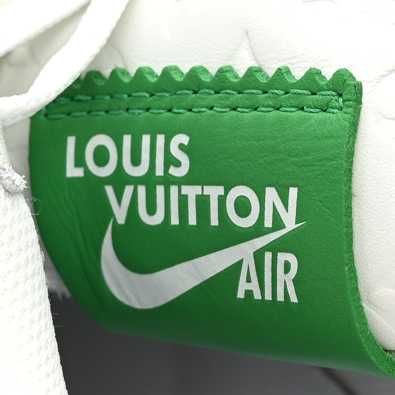 Louis Vuitton X NIKE AIR FORCE 1 Calfskin Monogram Mens Low Top Sneakers 8.5 Green 11 of 12