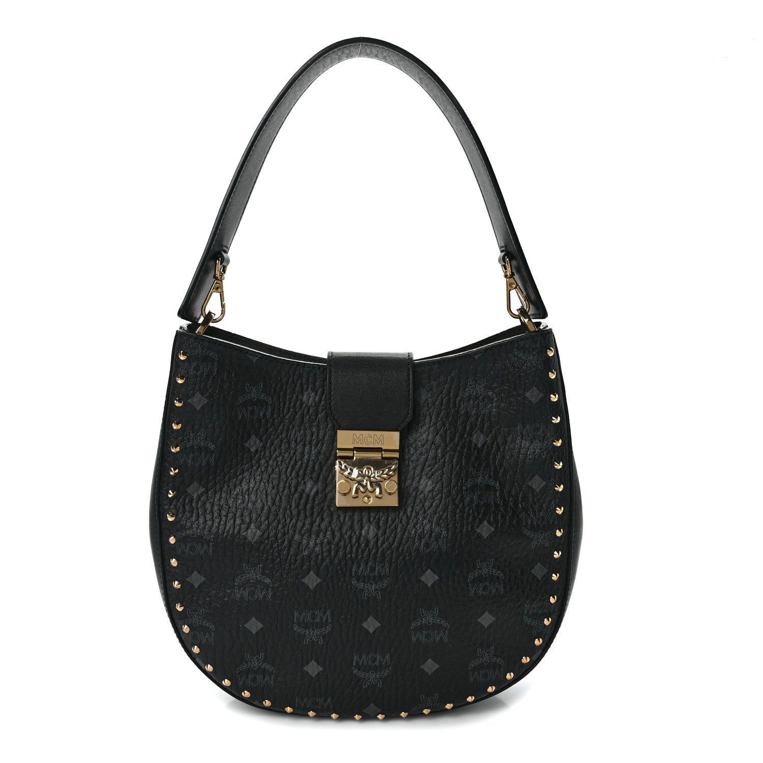 MCM Visetos Medium Patricia Hobo Black 1 of 12