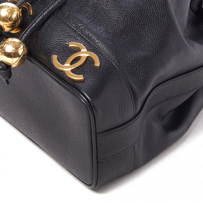 Chanel Caviar CC Drawstring Shoulder Bag Black 4 of 8