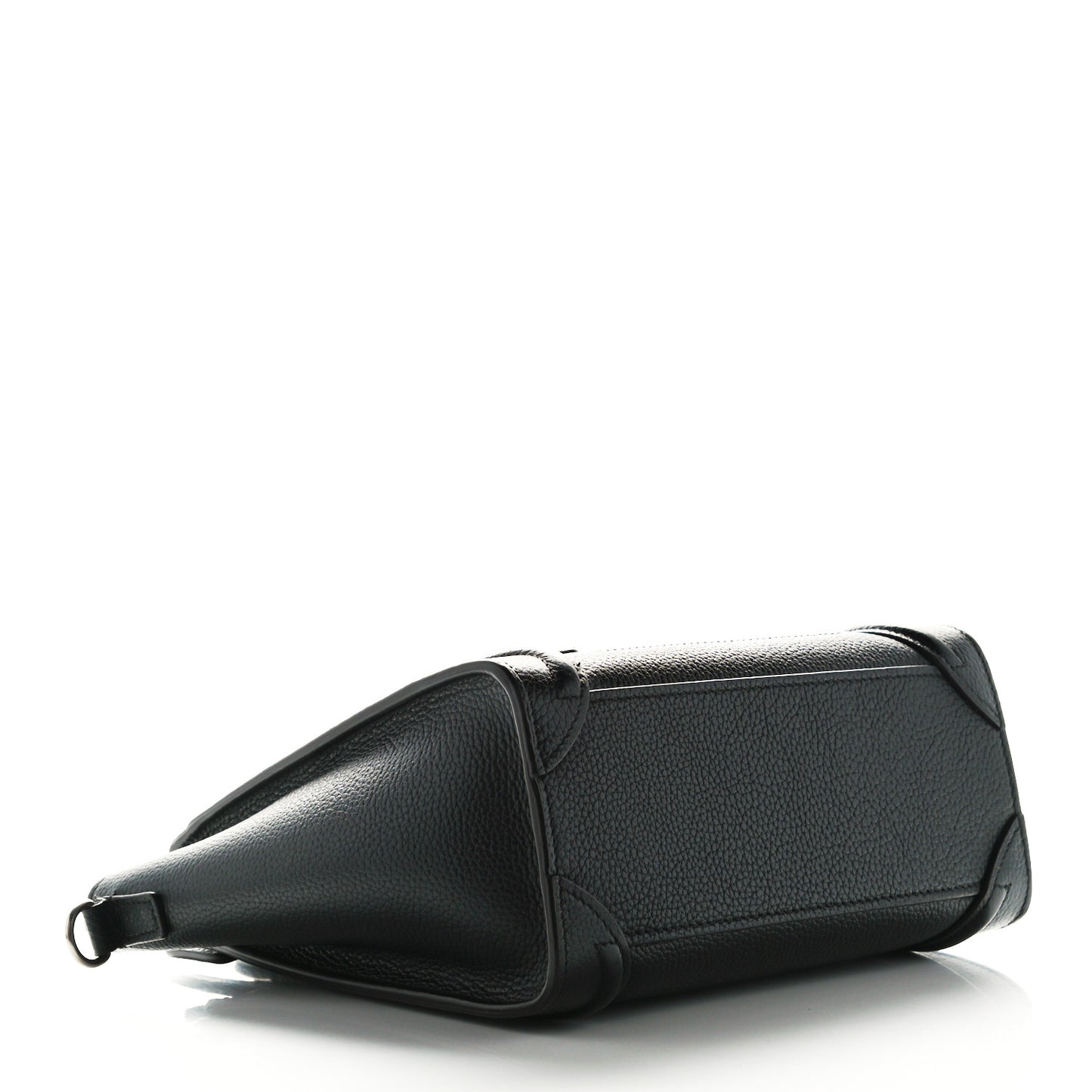 Drummed Calfskin Nano Luggage Black