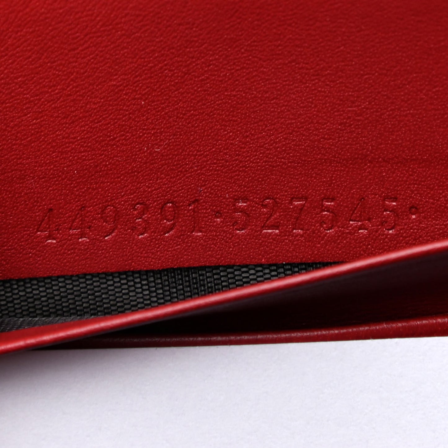 Microguccissima Zip Around Wallet Red