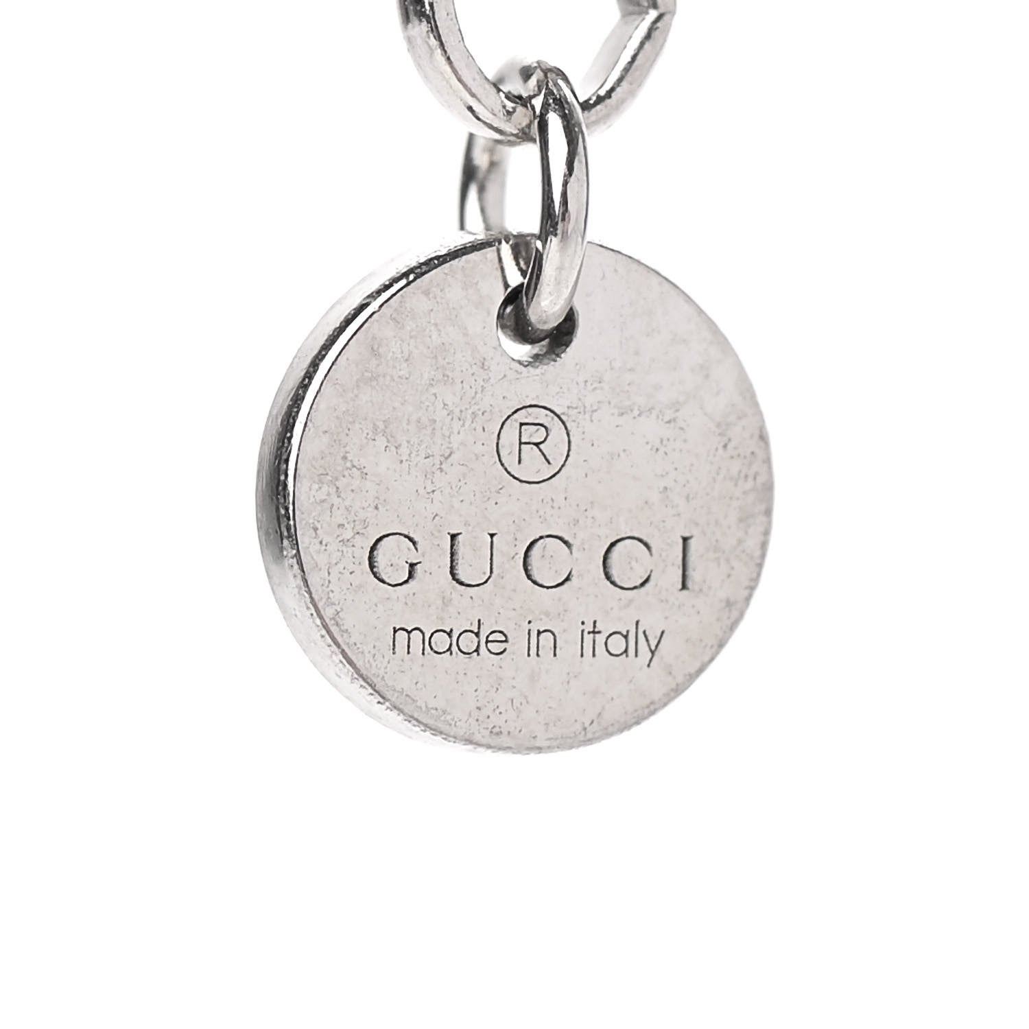 Gucci Sterling Silver Interlocking G Pendant Necklace 4 of 5