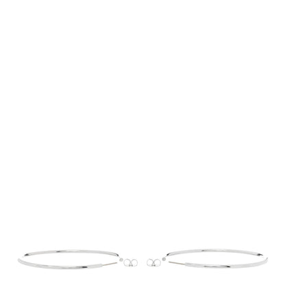 Tiffany Sterling Silver Large Hoop Earrings 3 of 4