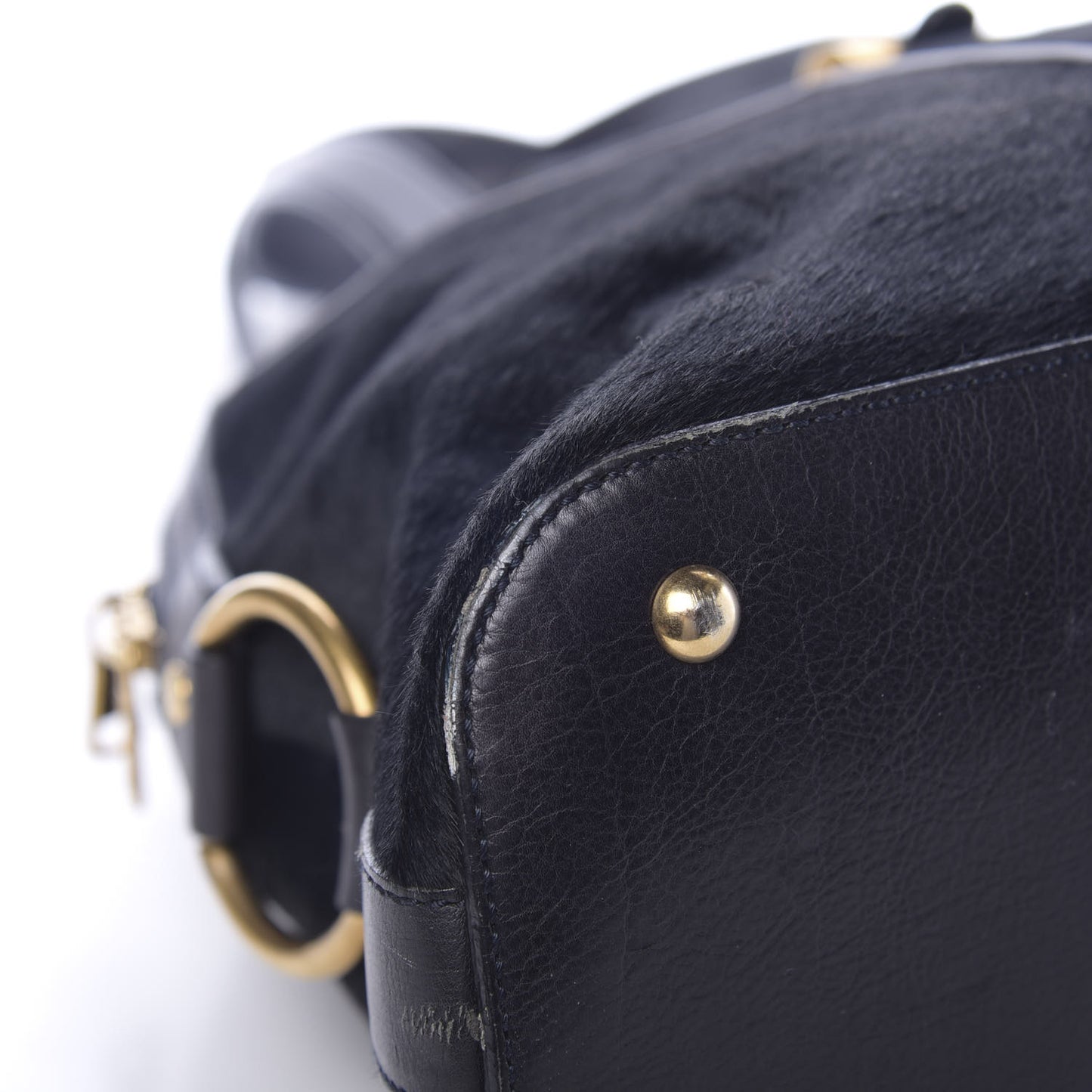 Calf Hair Large Muse Black