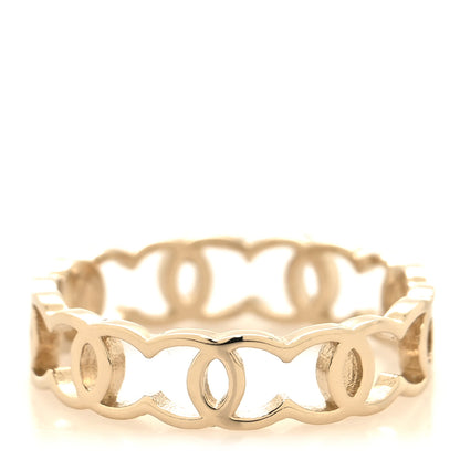 Chanel Metal CC Ring 54 7 Gold 1 of 5