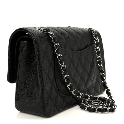 Chanel Caviar Quilted Medium Double Flap Black 3 of 12