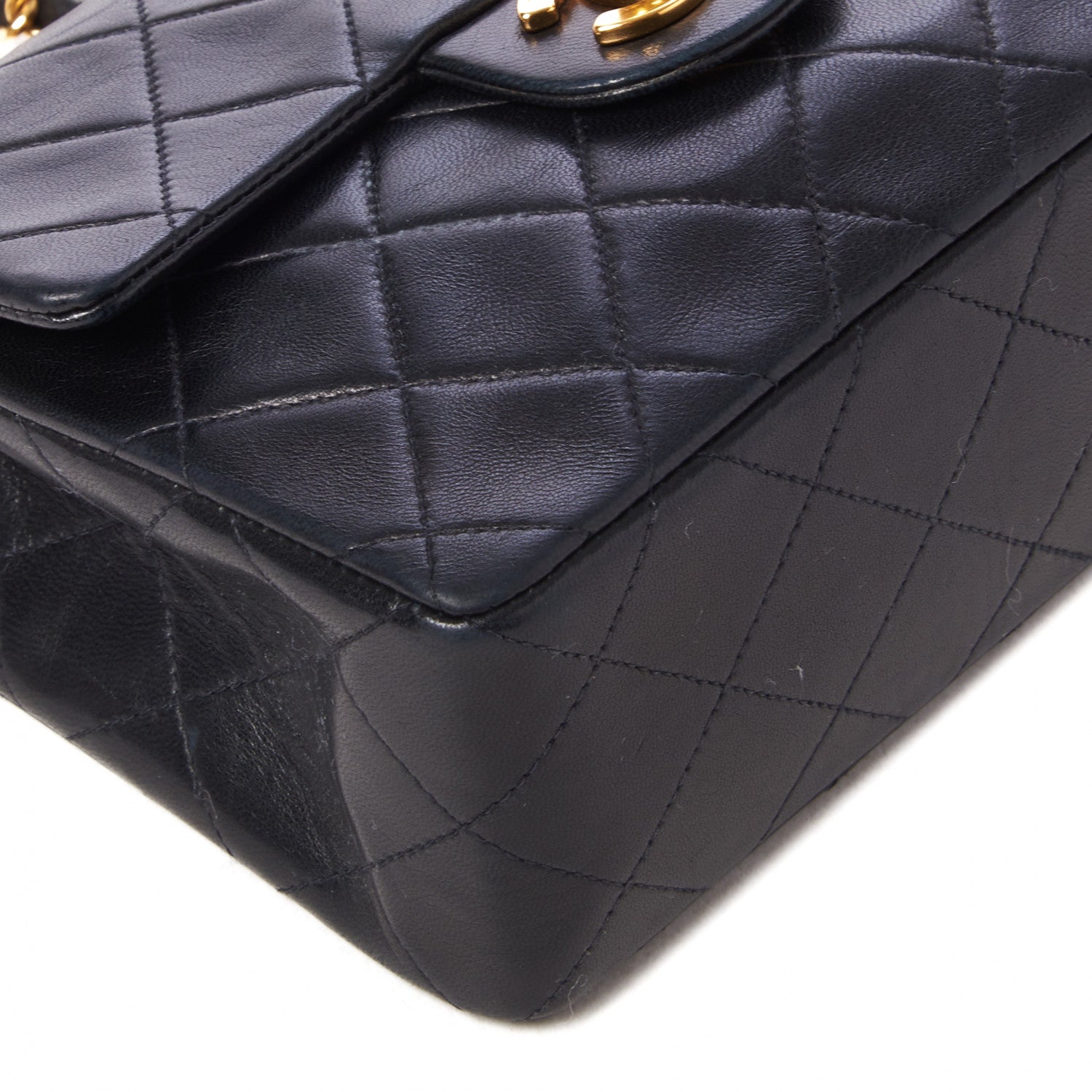 Chanel Lambskin Quilted Mini Square Flap Black 6 of 9