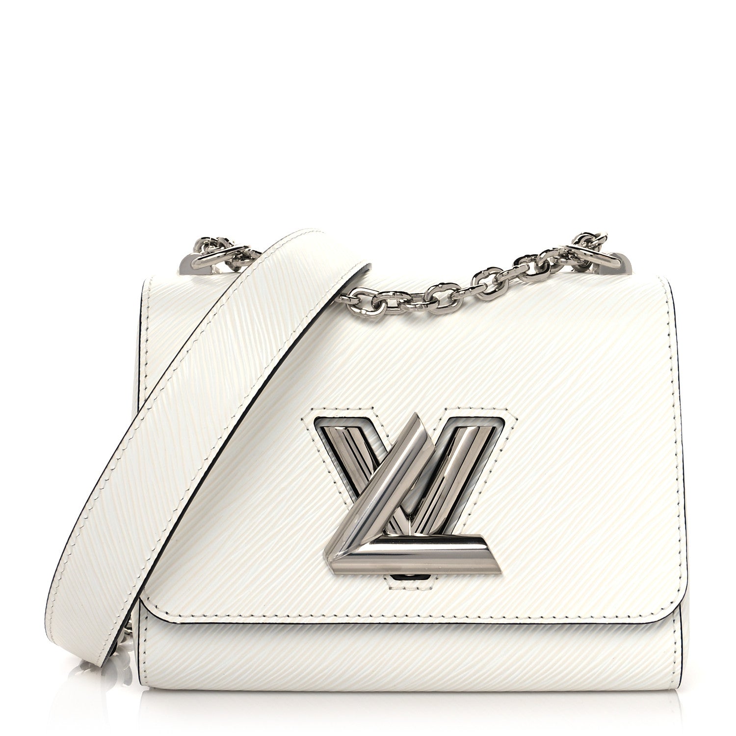 Louis Vuitton Epi Twist Shoulder Bag PM White 1 of 9