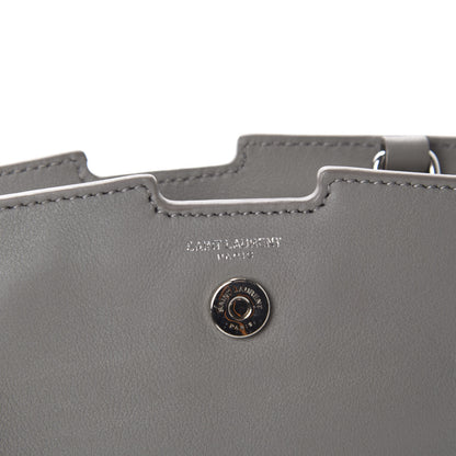 Saint Laurent Calfskin Monogram Toy Cabas Oyster Grey 8 of 11
